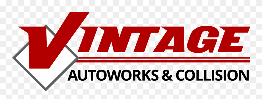 Vintage Autoworks & Collision Logo Clipart