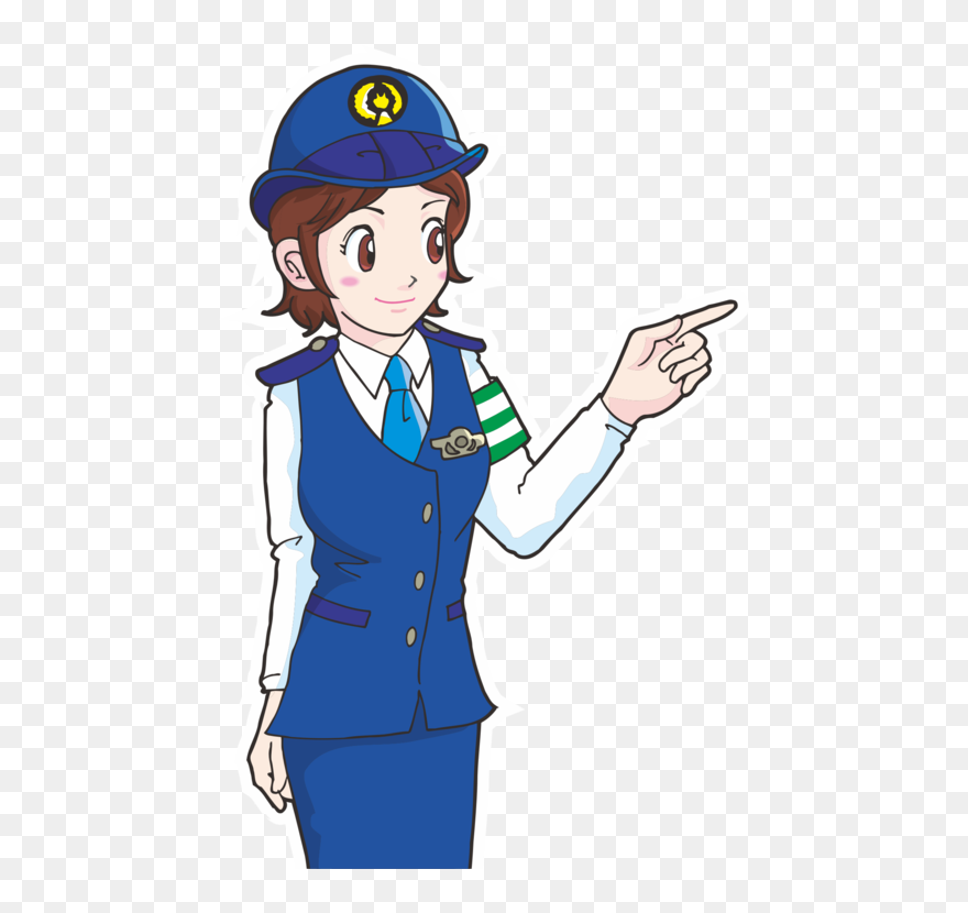 Standing,human Behavior,art - Female Police Clipart Png Transparent Png