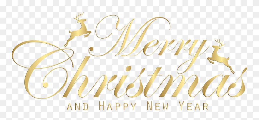 Transparent Happy New Year Png - Merry Christmas And Happy New Year 2018 Png Clipart