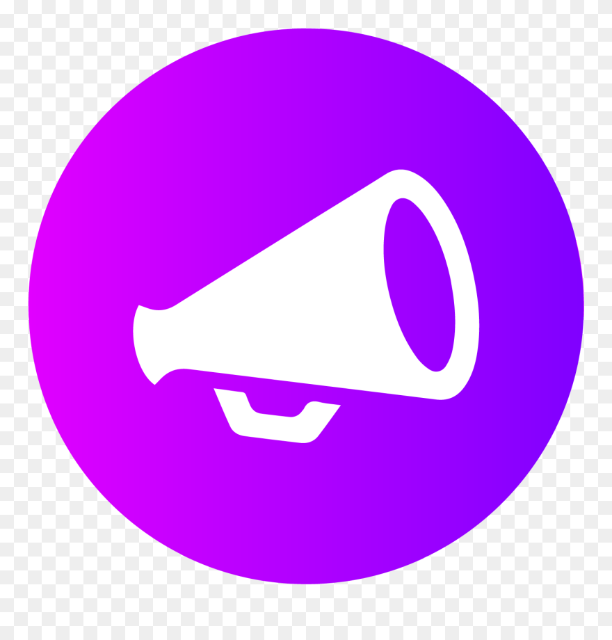 Megaphone Clipart Purple - Sale Flat Icon Png Transparent Png