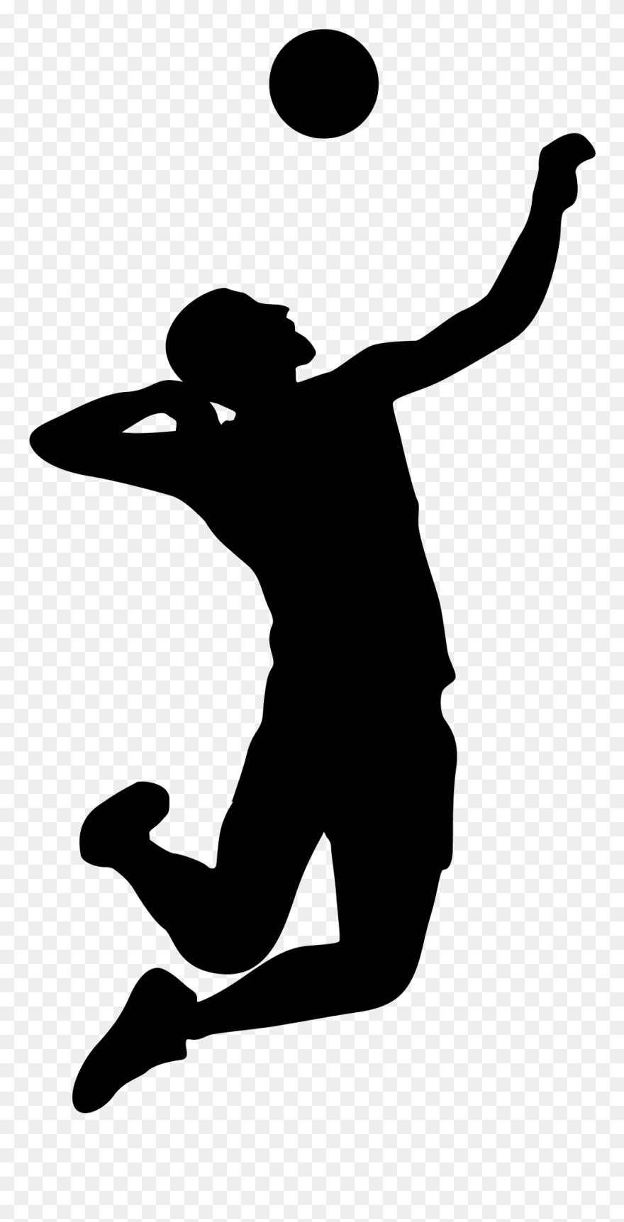 Volleyball Field Of Dreams Activity Center Silhouette - Silhouette Volleyball Vector Png Clipart