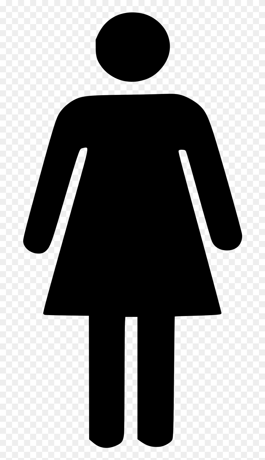 Woman Svg Clip Arts - Female Toilet Icon Png Transparent Png