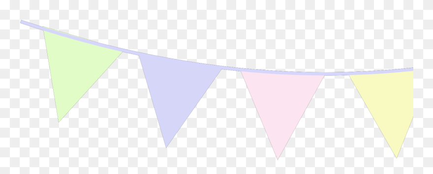 Pastel Baby Blue Bunting Clip Art, Icon And Svg - Lilac - Png Download