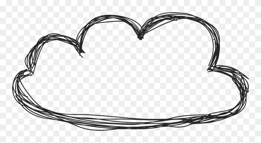 Cloud Doodle Transparent & Png Clipart Free Download - Transparent White Png Doodle