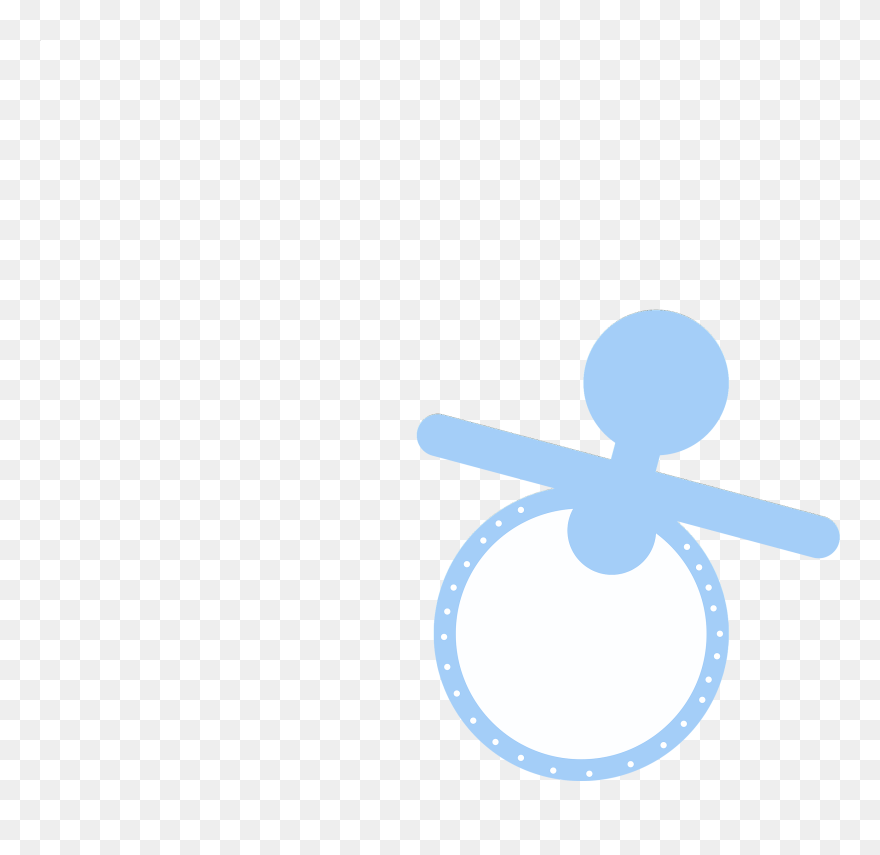 Free Baby Shower Cute - Baby Boy Pacifier Clipart - Png Download