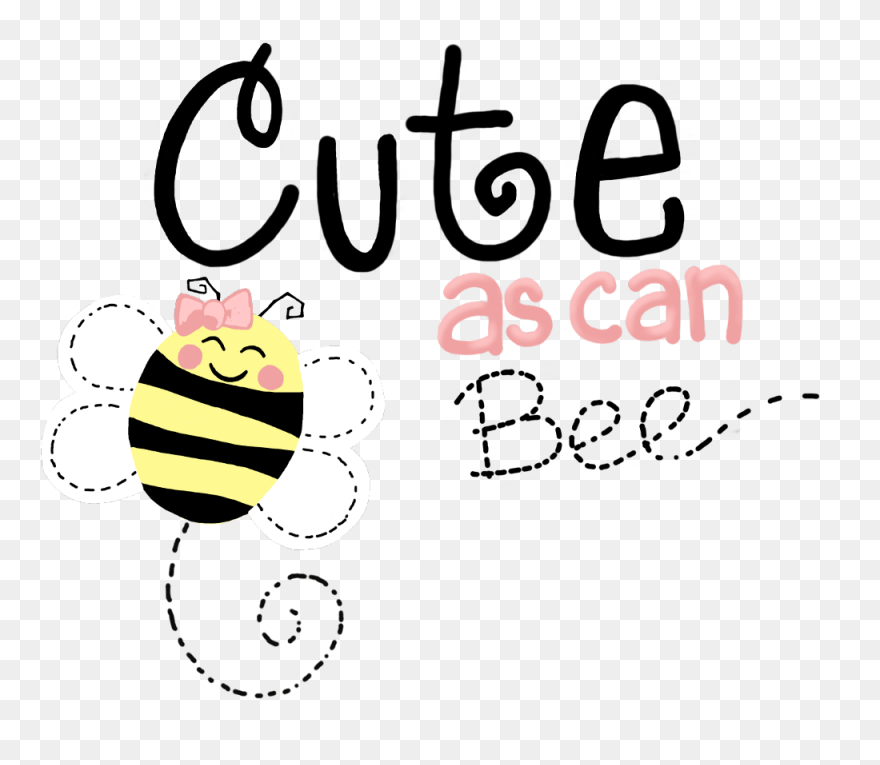 #cute #bee #can #bumble #kids #baby #girl #yellow - Honeybee Clipart