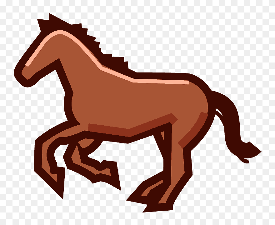 Horse Emoji Clipart - Mustang Emoji - Png Download
