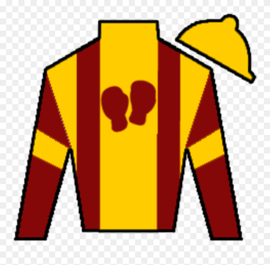 Jockey Silks Blue And Yellow Clipart