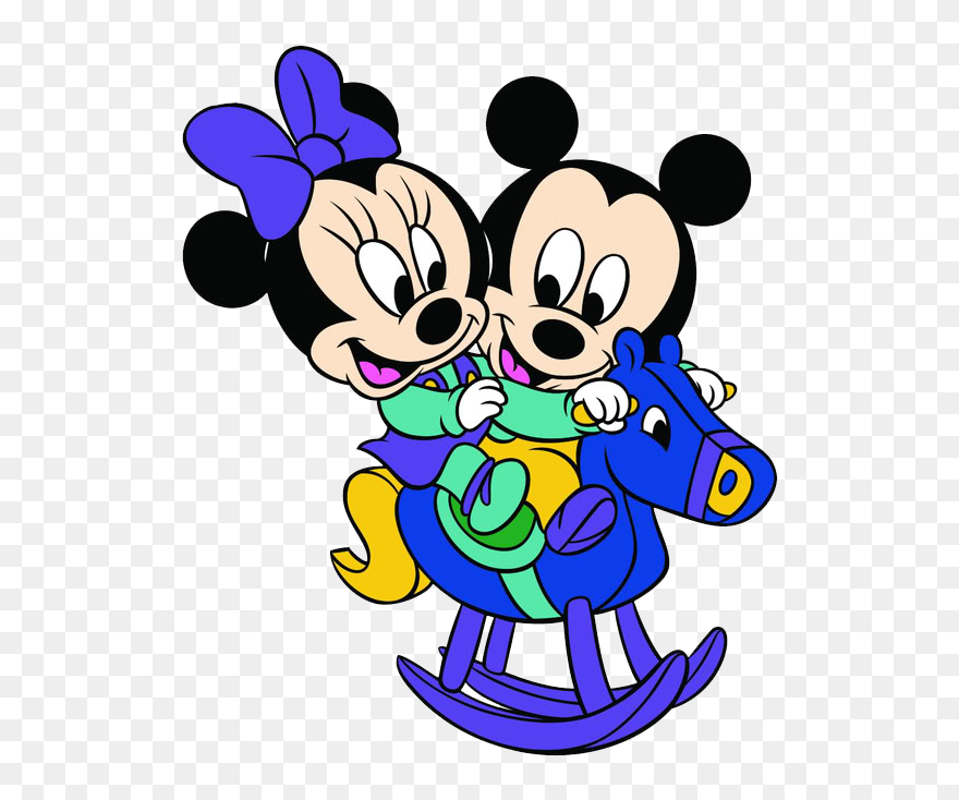 Love Baby Mickey And Minnie Clipart