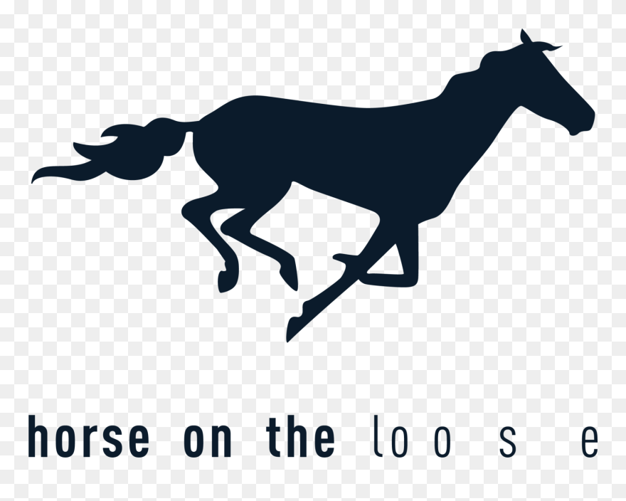 Horse On The Loo - Blue Horse Gif Clipart