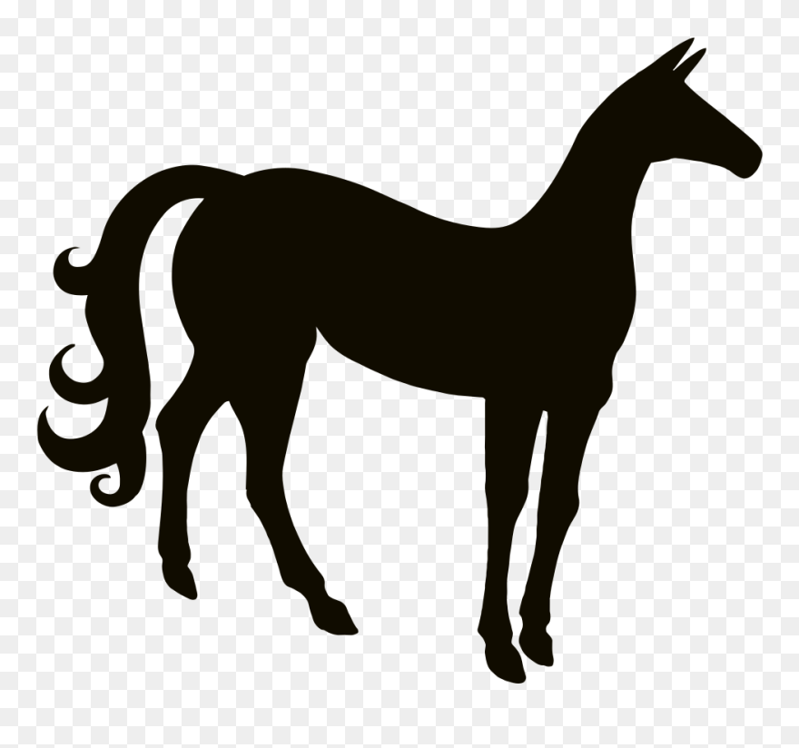 Onlinelabels Clip Art - Silueta Pony Png Transparent Png