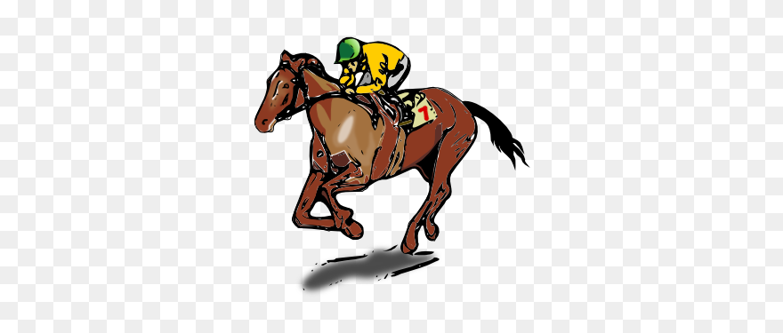 Horse Racing Clipart - Png Download