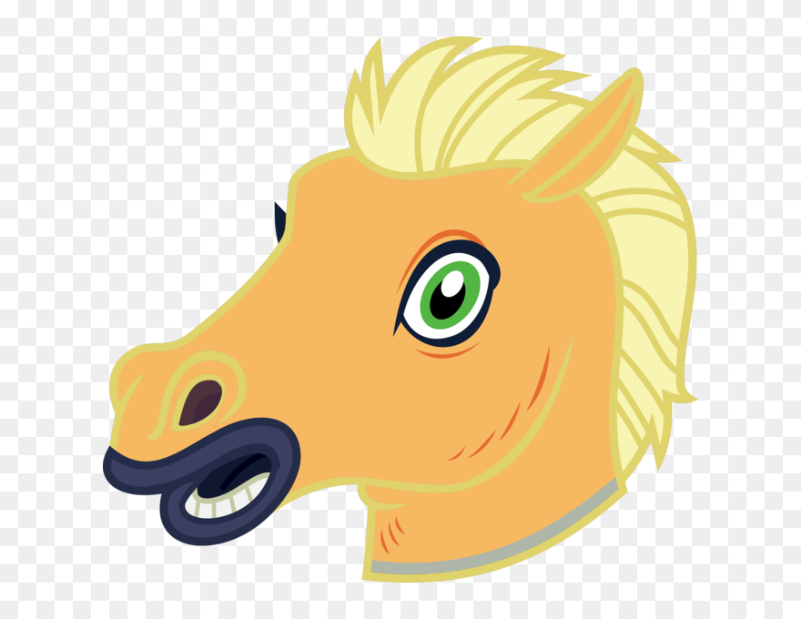 Transparent Horse Head Clip Art Color - Маска Коня Рисунок - Png Download