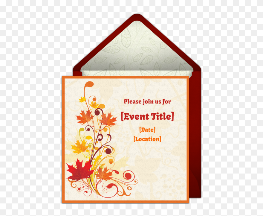Autumn Border Flower Clipart