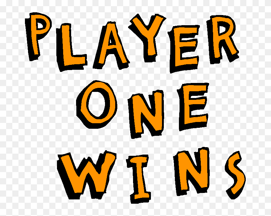 Player 1 Wins Clipart
