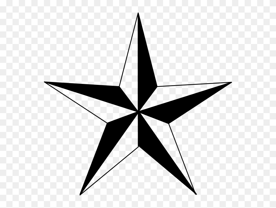 Texas Star Clip Art - Nautical Star Clipart - Png Download