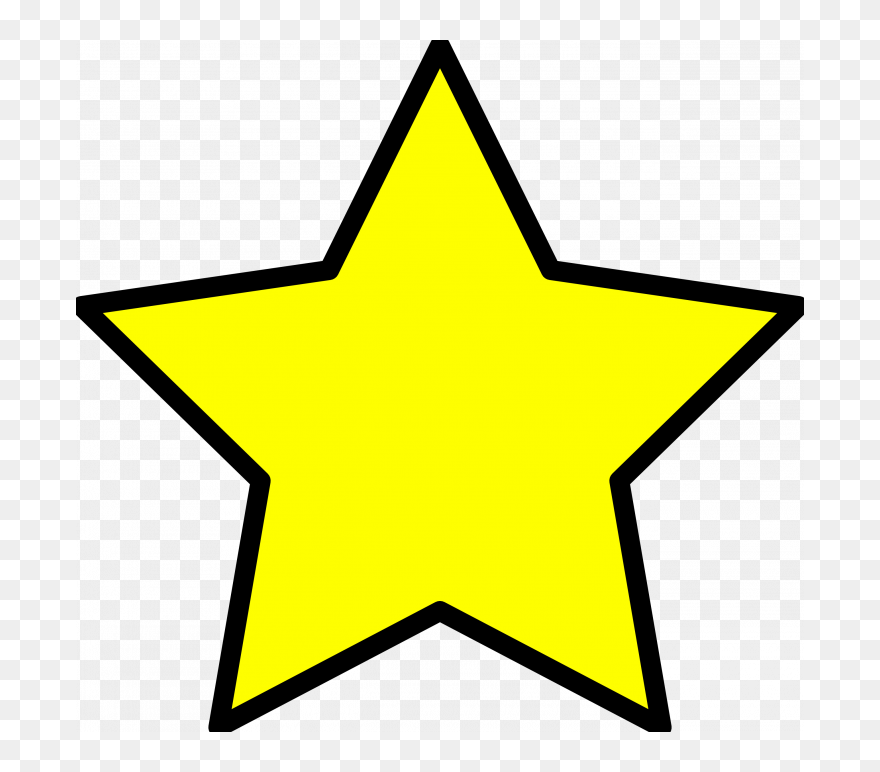 Christmas ~ Christmas Tree Star Clipart Yellow Xmas - Yellow Star Clipart - Png Download