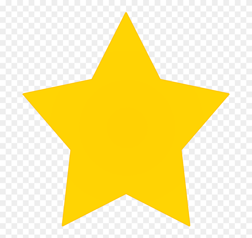 Yellow Star Shape Png - Yellow Star Icon Png Clipart