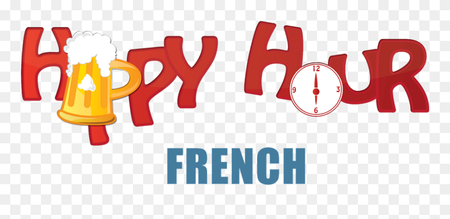 Happy Hour French - Write I Like In Spanish Clipart