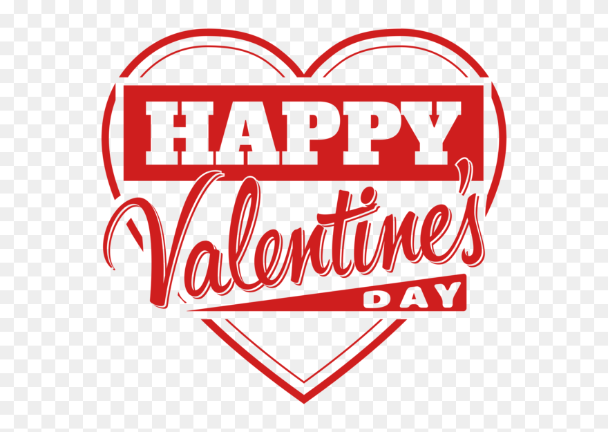 Valentine"s Day Clip Art Portable Network Graphics - Clipart Happy Valentines Day - Png Download