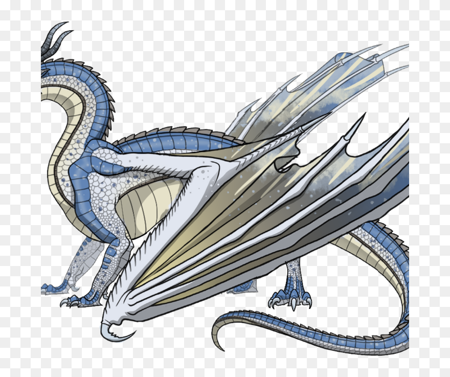 Wings Of Fire Fanon Wiki - Wings Of Fire Skywing Icewing Hybrid Clipart