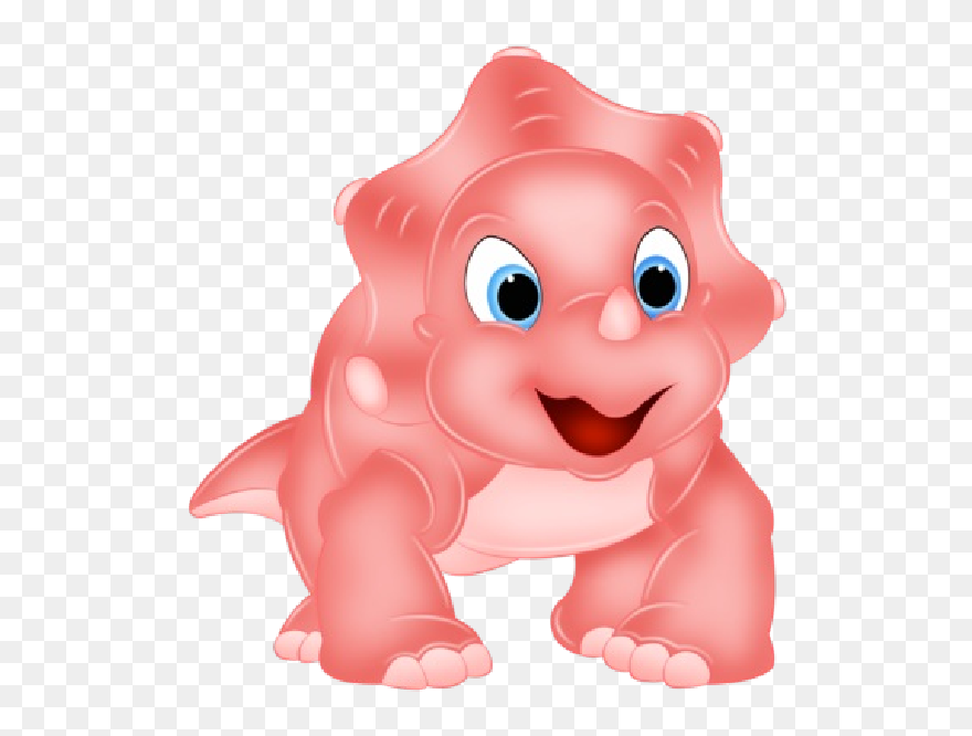 Pink Dinosaur Clip Art At Clker - Cute Dinosaur Cartoon Png Transparent Png