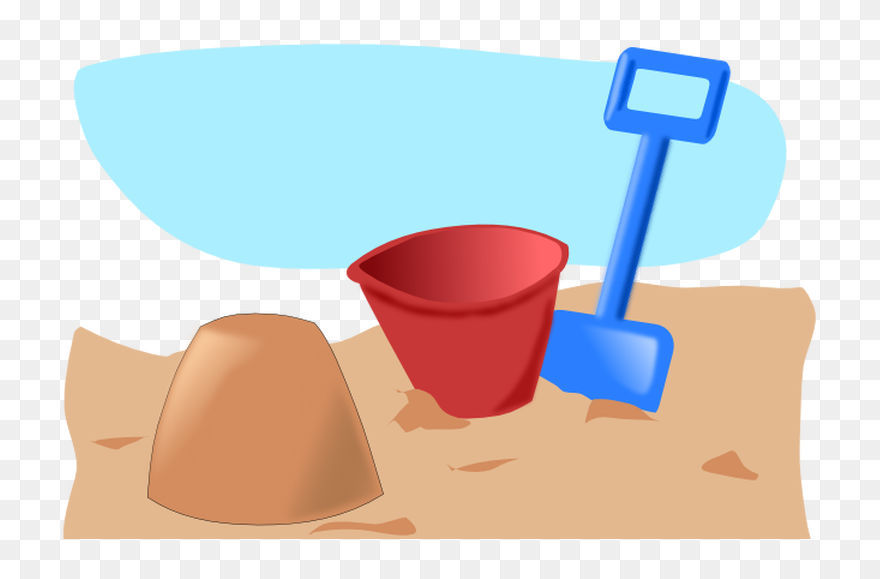 Cartoon Bucket And Spade Clipart