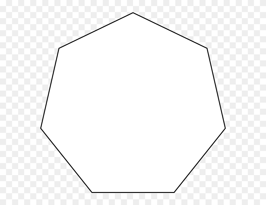 Poligono Con 7 Lati Clipart