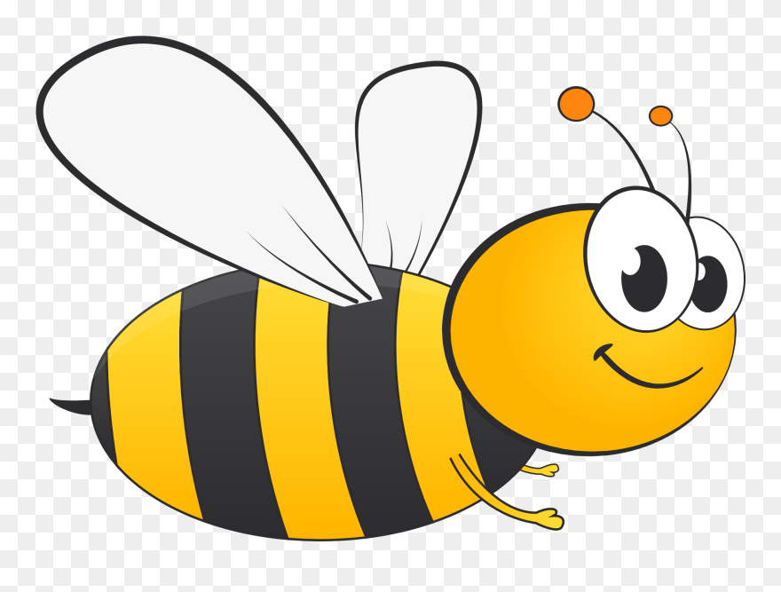 Cute Bee Transparent & Png Clipart Free Download - Honey Bee Vector Png