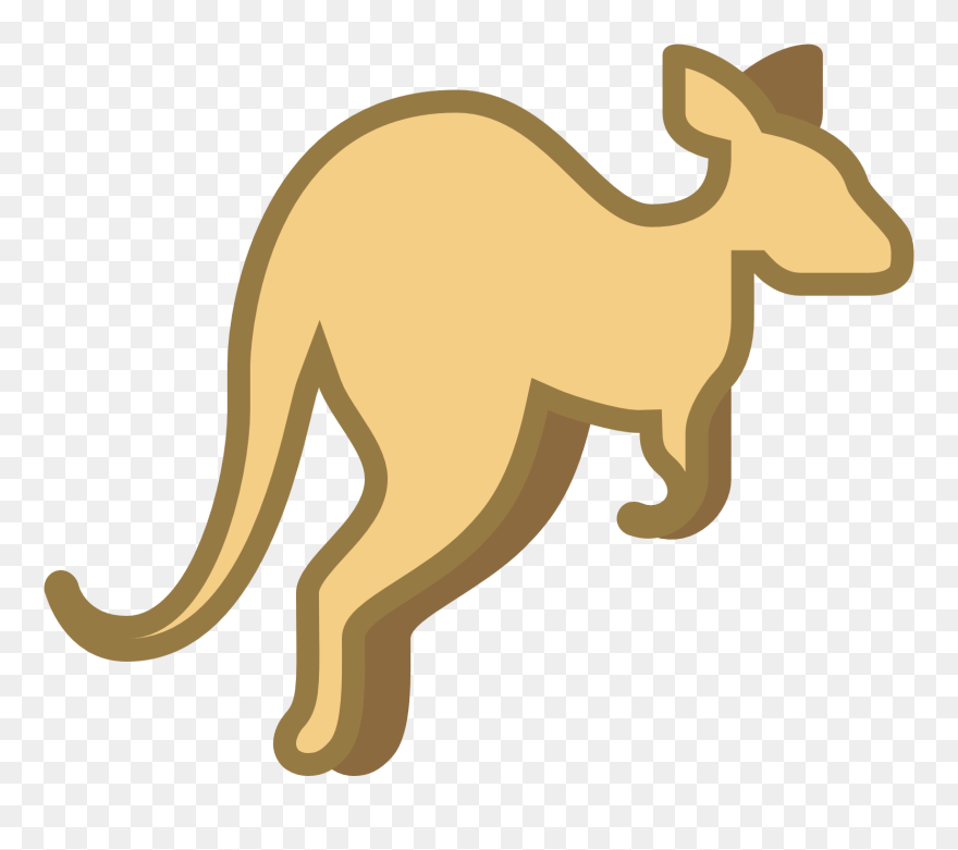 Kangaroo Png Transparent Image - Cartoon Kangaroo Transparent Background Clipart
