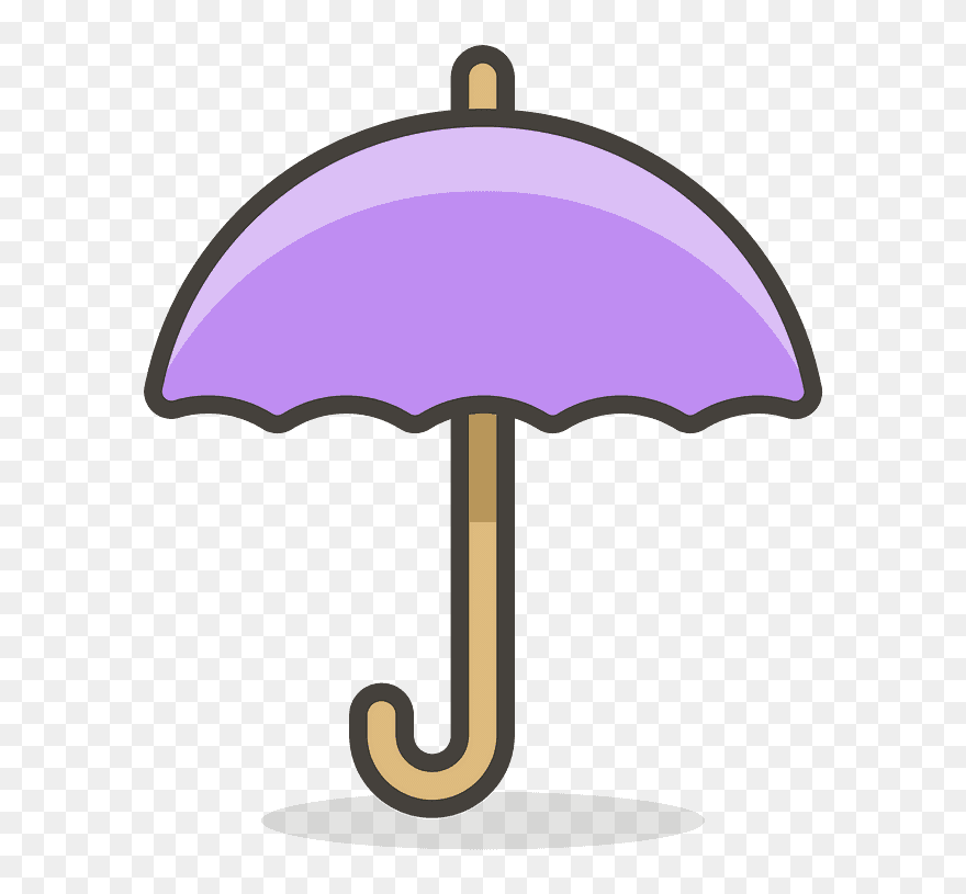 Umbrella Emoji Clipart - Umbrella Emoji Clear Background - Png Download