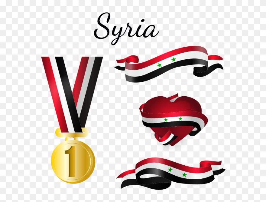Syria Flag Png And - Vector Iraq Flag Logo Clipart