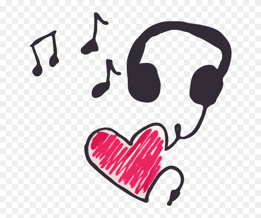 Heart,audio,love - Music Clipart - Png Download