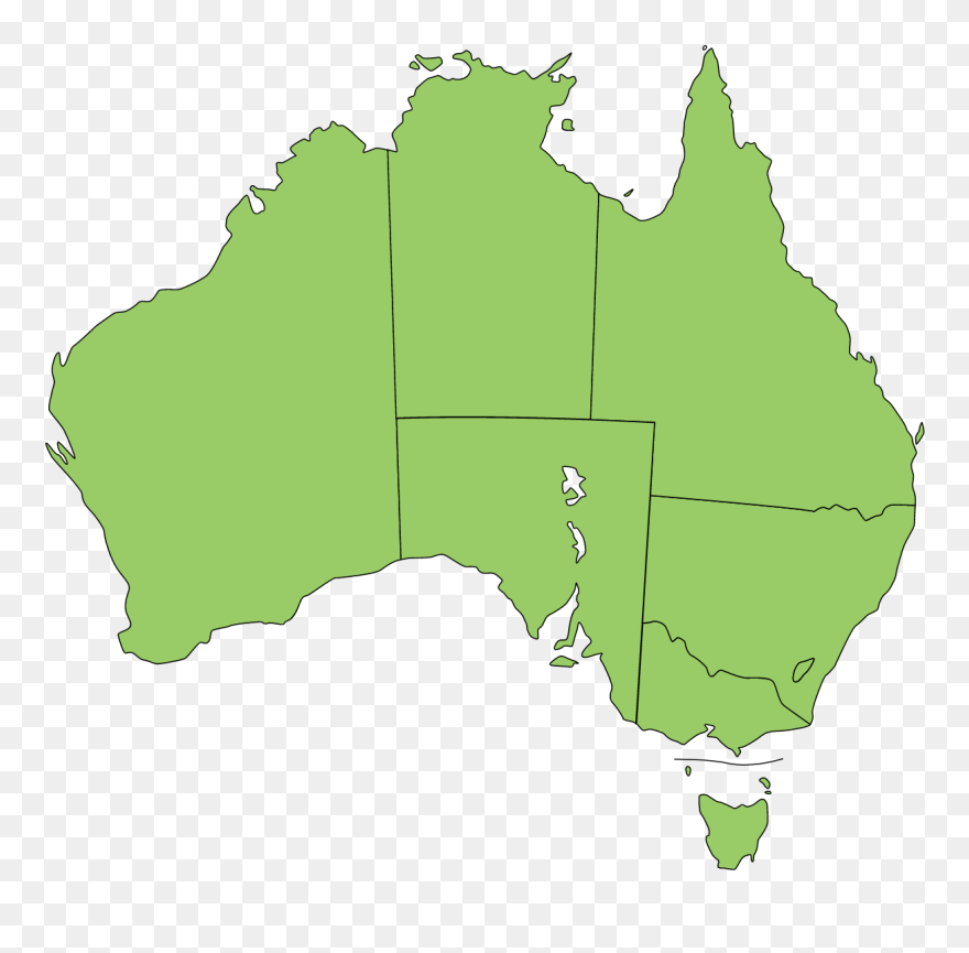 Australia Vector Map - Free Vector Map Of Australia Clipart