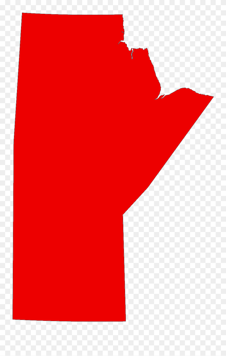 Map Of Manitoba Transparent Clipart
