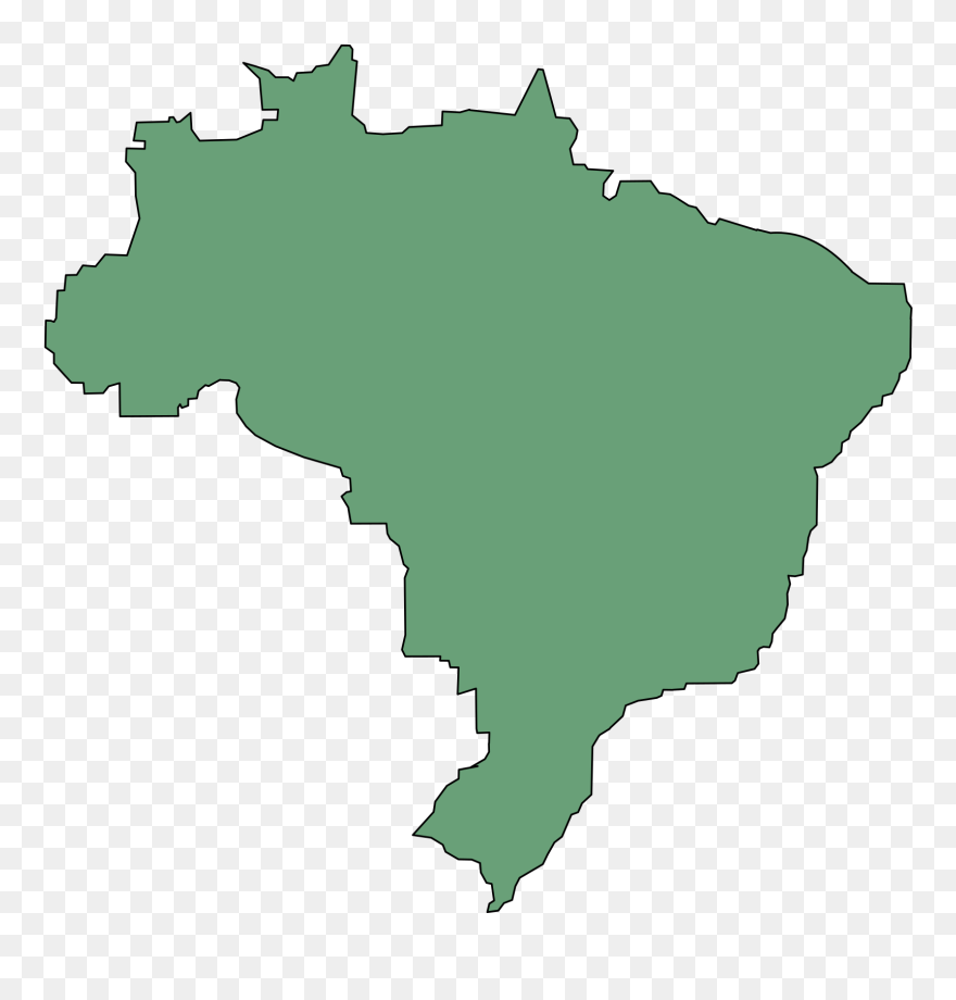 Brazil Map Clipart - Png Download