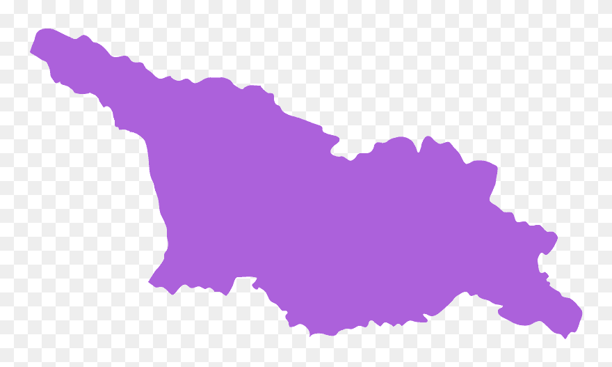 Georgia Capital City Map Clipart