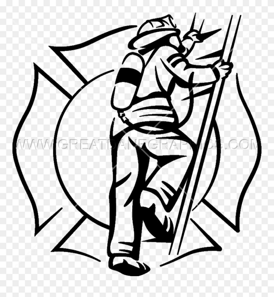 Fireman Drawing Vector Royalty Free Download Huge Freebie - Fireman Clipart Black And White - Png Download