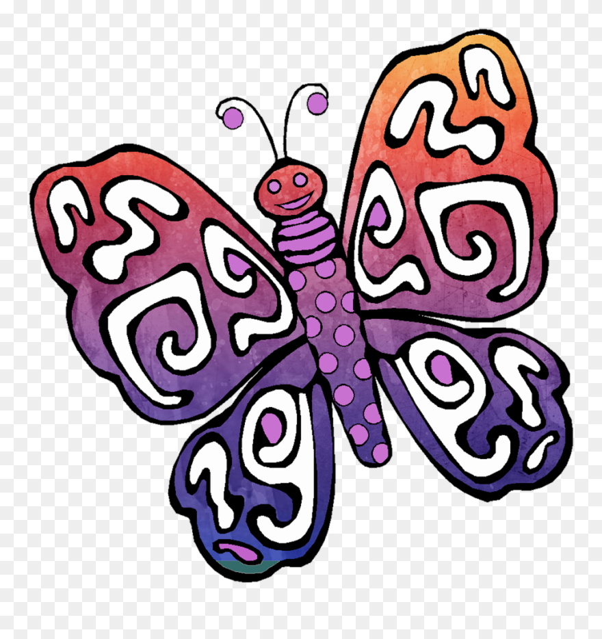 Design Butterfly Drawing Hd Clipart
