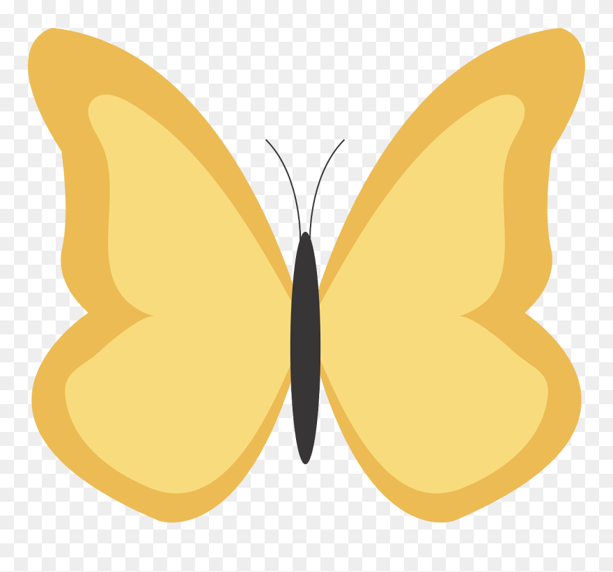 Butterfly Plain Clip Art - Png Download