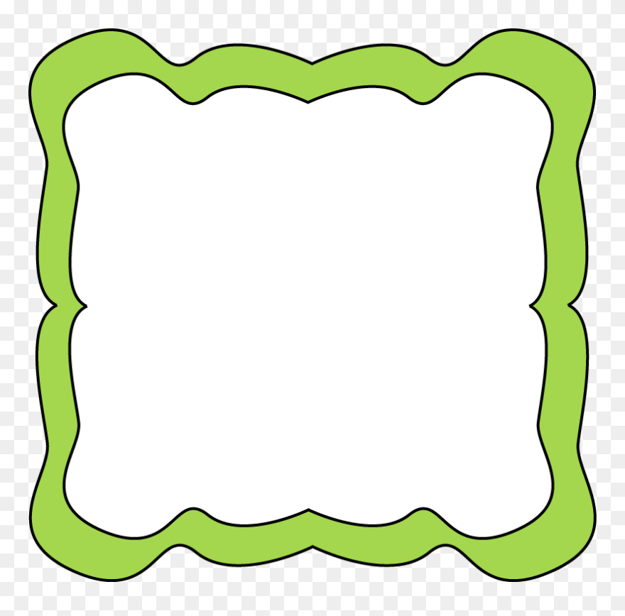 Green Clip Art Frame - Png Download