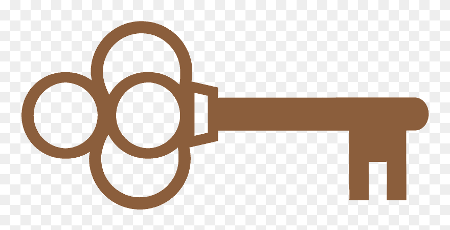 Old Key Emoji Clipart - Circle - Png Download