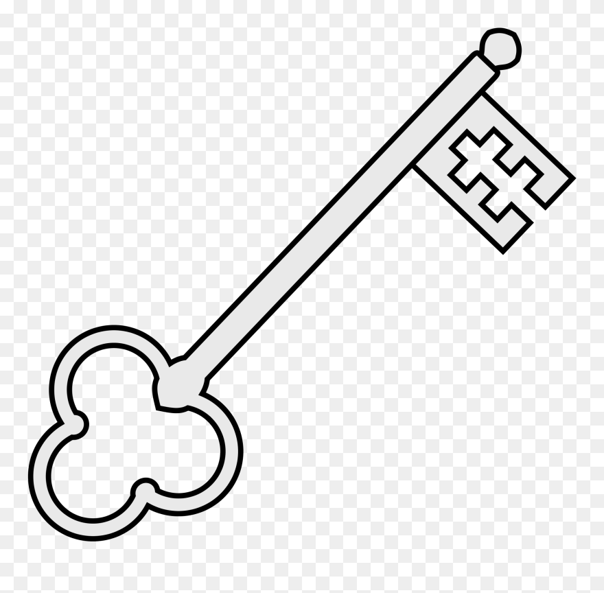 Keys Illustration Png - Key Drawing Png Clipart
