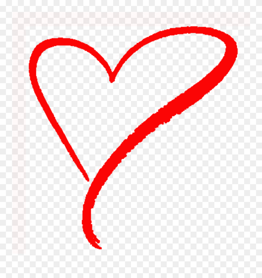 High Resolution Heart Png - Drawn Transparent Red Heart Clipart