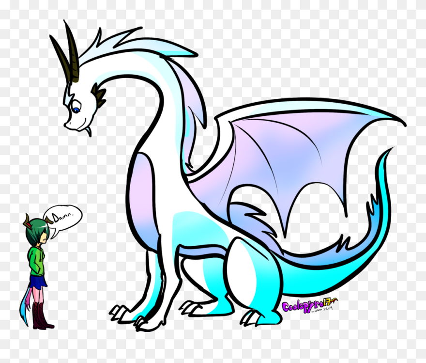 Transparent Cool Dragon Png - Cute Mythical Creatures Drawings Easy Clipart