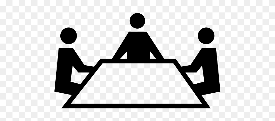 Meeting Clipart Black And White - Png Download