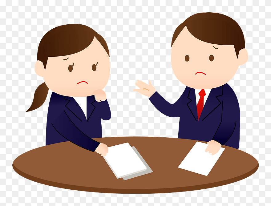 Meeting Business Clipart - イラスト フリー 打合せ - Png Download