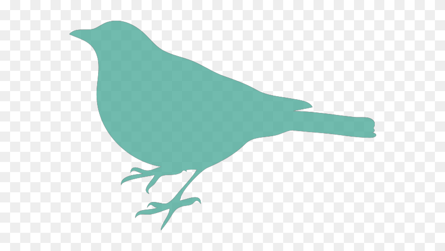 Soft Blue Bird Silhouette Svg Clip Arts - Bird Silhouette Clip Art - Png Download