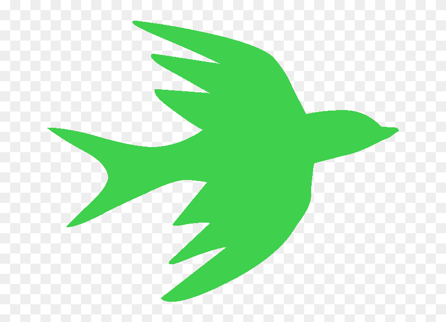Swallow Bird Silhouette - Swallow Silhouette Transparent Png Clipart