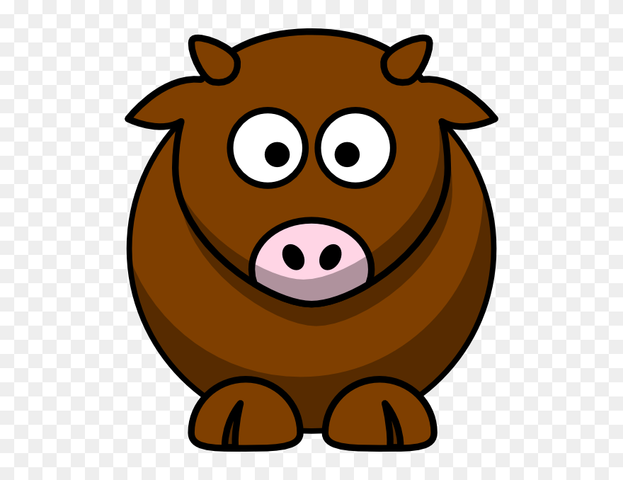 Brown Cow Clipart - Png Download